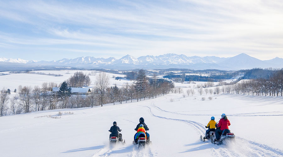 スノーモービル体験